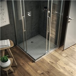 Receveur de douche Ultra Flat S carré 90x90 cm Gris Béton