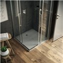 Receveur de douche Ultra Flat S carré 80x80 cm Gris Béton