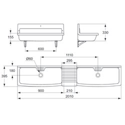Console 25 cm