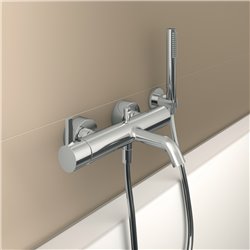 Mitigeur bain-douche monotrou Joy chrome, avec ensemble de douche