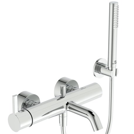 Mitigeur bain-douche monotrou Joy chrome, avec ensemble de douche