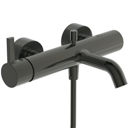 Mitigeur bain-douche monotrou Joy gris magnétique, avec ensemble de douche