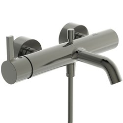 Mitigeur bain-douche monotrou Joy gris orage, avec ensemble de douche