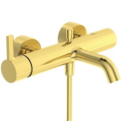 Mitigeur bain-douche monotrou Joy or brossé, avec ensemble de douche