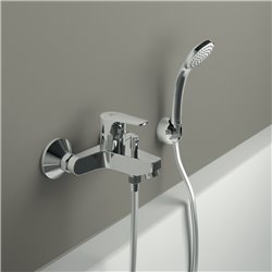Mitigeur bain-douche mural Cerafine D avec ensemble de douche