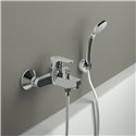 Mitigeur bain-douche mural Cerafine D avec ensemble de douche