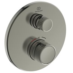 Mitigeur thermostatique à encastrer Ceratherm Navigo Design rond 1 sortie Gris orage