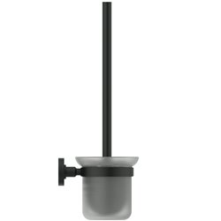 Brosse de toilettes Noir Mat Design Rond
