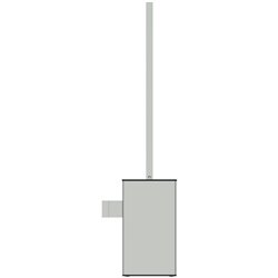 Porte-brosse et brosse WC Chromé Design Carré