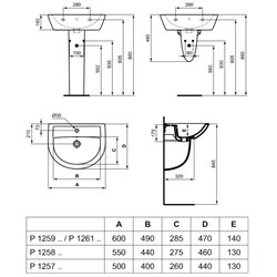 Cache-siphon pour lavabo