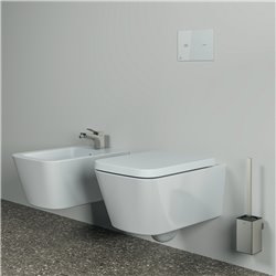 Porte-brosse et brosse WC Gris Orage Design Carré