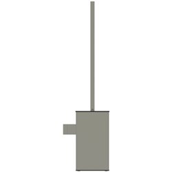 Porte-brosse et brosse WC Gris Orage Design Carré