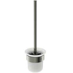 Porte-brosse et brosse WC Gris Orage Design Rond