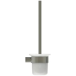 Porte-brosse et brosse WC Gris Orage Design Rond