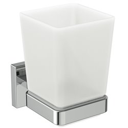 Porte brosse à dents Carré Chromé