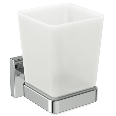 Porte brosse à dents Carré Chromé
