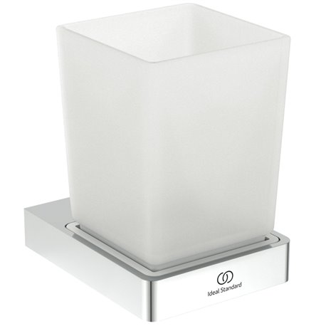 Porte brosse à dents Carré Chromé