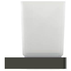 Porte brosse à dents Carré Gris magnétique