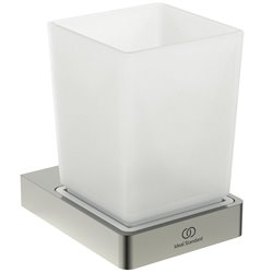 Porte brosse à dents Carré Gris orage