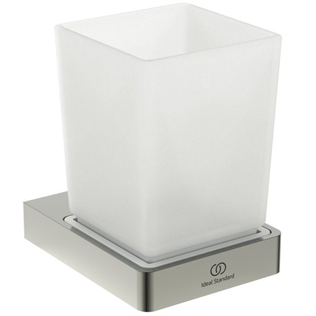 Porte brosse à dents Carré Gris orage