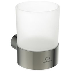 Porte brosse à dents Rond ∅68 mm Gris orage