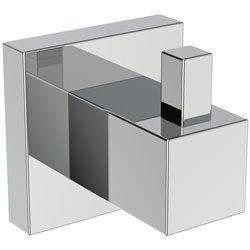 Patère murale Chromé Design carré