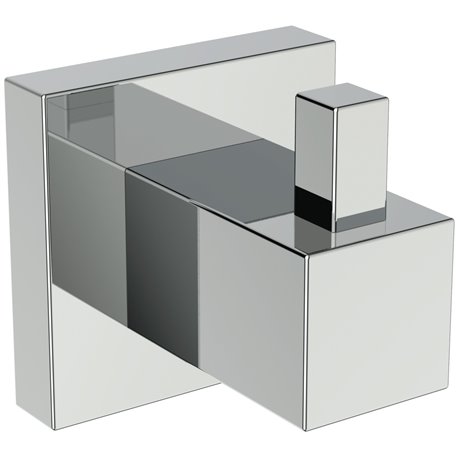 Patère murale Chromé Design carré
