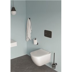 Patère murale Noir Mat Design rond