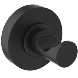 Patère murale Noir Mat Design rond