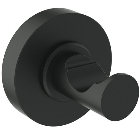Patère murale Noir Mat Design rond