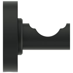 Patère murale Noir Mat Design rond