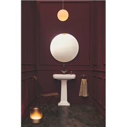 Porte-serviettes anneau mural Chromé Design Rond