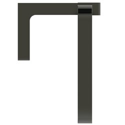 Porte-serviettes anneau mural Gris Magnétique Design Carré