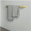 Porte-serviettes mural Or Brossé Design Carré