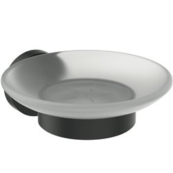 Porte-savon mural Chromé Design rond