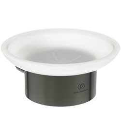 Porte-savon mural Gris Magnétique Design Rond