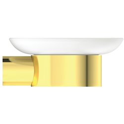 Porte-savon mural Or Brossé Design Rond