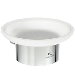 Porte-savon mural Chromé Design Rond