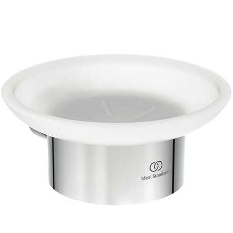 Porte-savon mural Chromé Design Rond