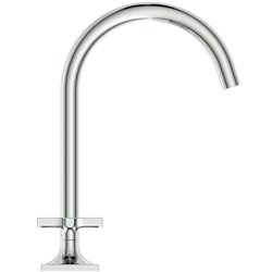 Mélangeur lavabo 3 trous Joy Neo Poignées Croix Chromé