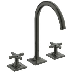 Mélangeur lavabo 3 trous Joy Neo Poignées Croix Gris magnétique