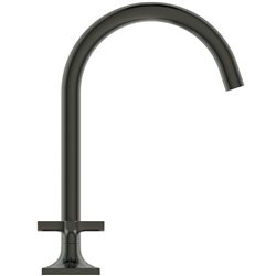 Mélangeur lavabo 3 trous Joy Neo Poignées Croix Gris magnétique