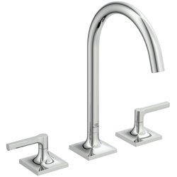 Mélangeur lavabo 3 trous Joy Neo Poignées Levier Chromé