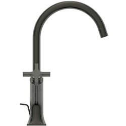 Mélangeur lavabo monotrou Joy Neo Avec tirette et vidage Gris magnétique
