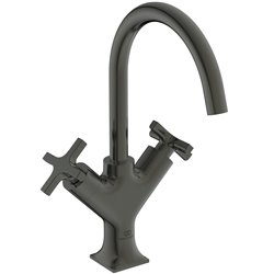 Mélangeur lavabo monotrou Joy Neo Avec tirette et vidage Gris magnétique
