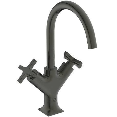 Mélangeur lavabo monotrou Joy Neo Avec tirette et vidage Gris magnétique