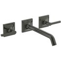 Mélangeur lavabo mural 3 trous Joy Neo Poignées Levier Gris magnétique