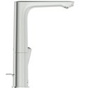 Mitigeur lavabo Connect Air bec haut, chrome, tirette et vidage bonde métal