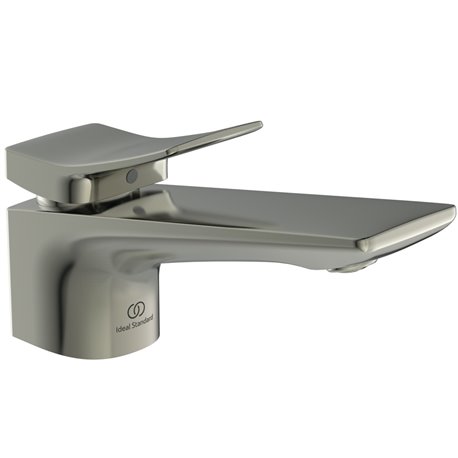 Mitigeur lavabo monotrou Check gris orage, sans tirette ni vidage