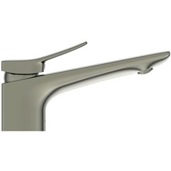 Mitigeur lavabo monotrou Check gris orage, sans tirette ni vidage